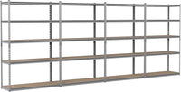 Tangkula 5-Tier Heavy Duty 2200 LBS Metal Storage Organizer Rack (1/2/3/4)