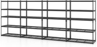 Tangkula 5-Tier Metal Garage Shelving Units with 2000 LBS Capacity (1/2/3/4)
