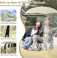 Tangkula All Weather Sports Tent for 1-2 People, Pop Up Instant Tent with Waterproof Tarp Floor