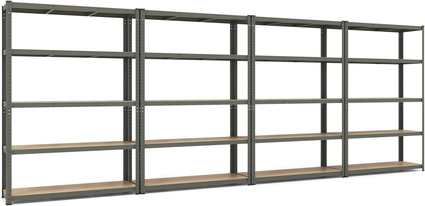 Tangkula 5-Tier Heavy Duty Metal Shelving with 2000 LBS Load, 35" / 47" Wide