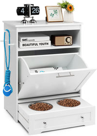 Dog Food Storage Cabinet - Tangkula