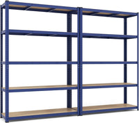 Tangkula 5-Tier Heavy Duty Metal Shelving with 2000 LBS Load, 35" / 47" Wide