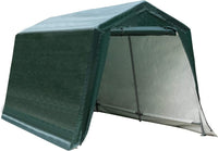 Tangkula Outdoor Carport Patio Storage Shelter, Enclosed Carport Shed w/All-Steel Metal Frame and Waterproof Ripstop Cover