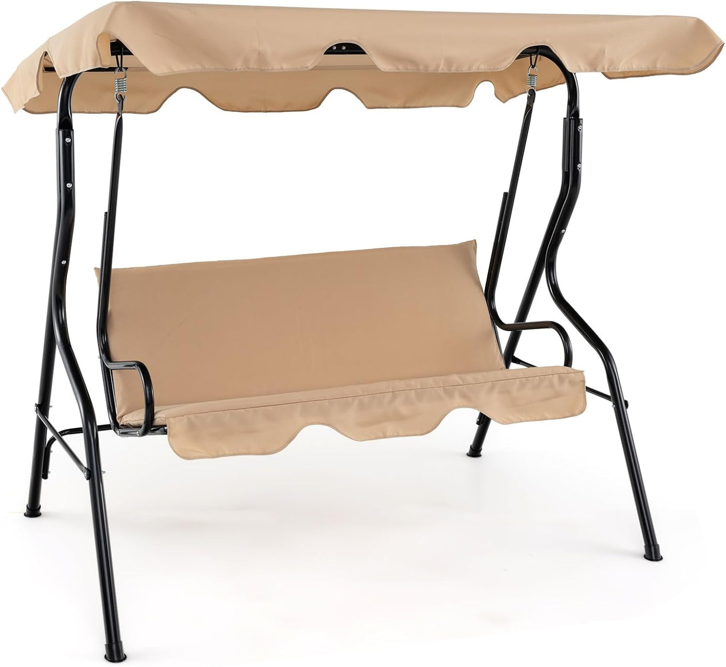 TANGKULA 3 Seater Canopy Swing, Outdoor Patio Swing