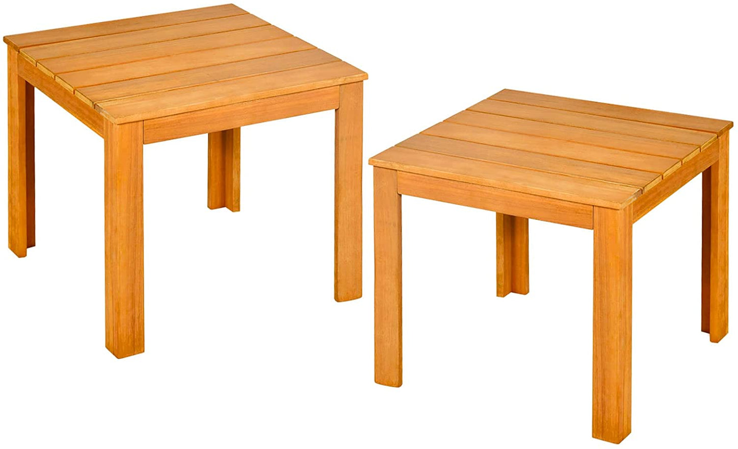 Outdoor Square Side Table, Weight Capacity 220lbs, 18 x 18 x 16 Inch