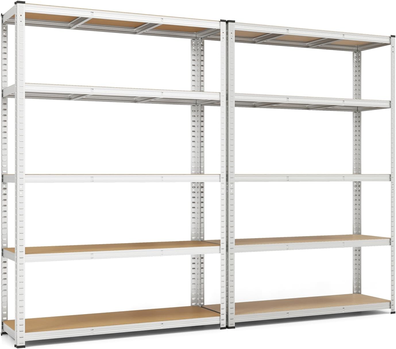 Tangkula 5-Tier Heavy Duty Metal Shelving with 2000 LBS Load, 35" / 47" Wide