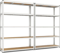 Tangkula 5-Tier Heavy Duty Metal Shelving with 2000 LBS Load, 35" / 47" Wide