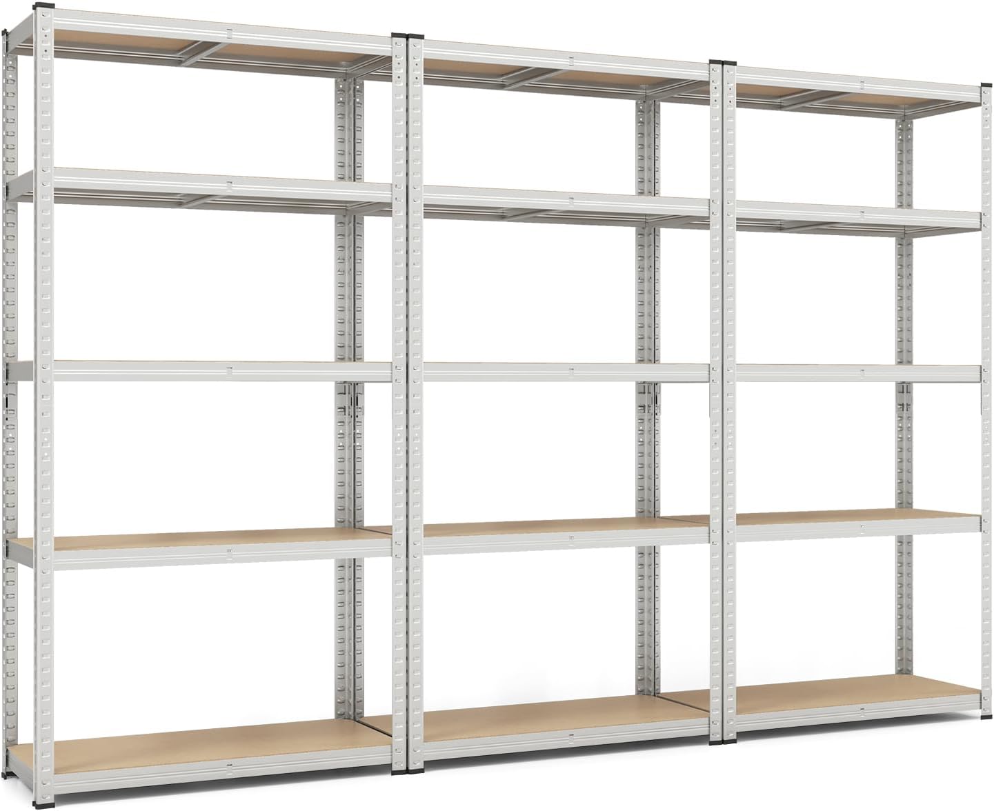 Tangkula 5-Tier Heavy Duty Metal Shelving with 2000 LBS Load, 35" / 47" Wide