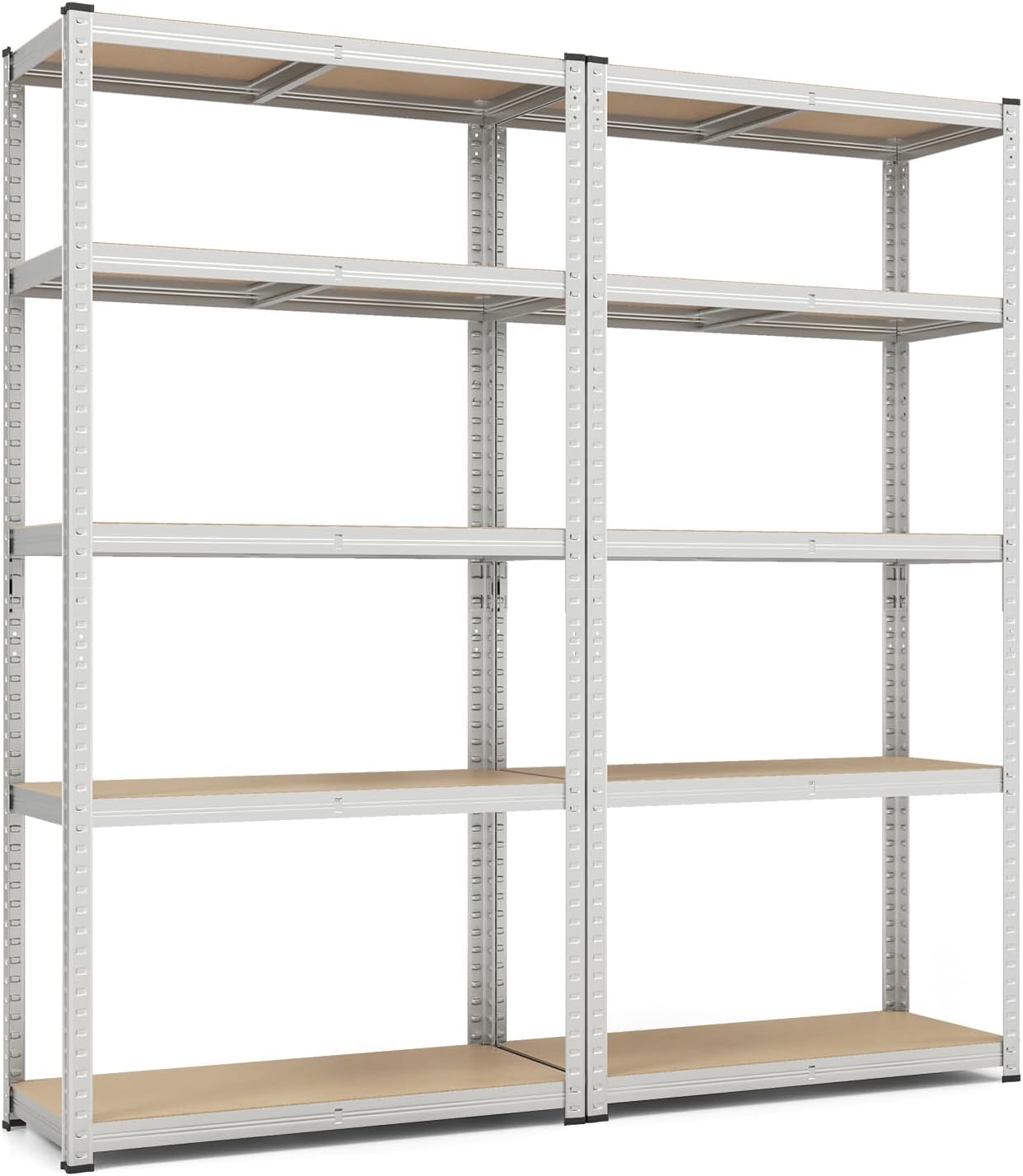 Tangkula 5-Tier Heavy Duty Metal Shelving with 2000 LBS Load, 35" / 47" Wide