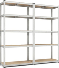 Tangkula 5-Tier Heavy Duty Metal Shelving with 2000 LBS Load, 35" / 47" Wide