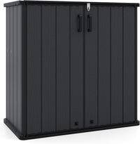 Tangkula 23.5 Cu.ft Outdoor Storage Shed with Floor & Lockable Door
