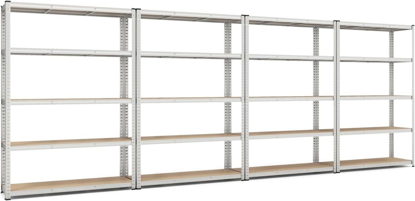 Tangkula 5-Tier Heavy Duty Metal Shelving with 2000 LBS Load, 35" / 47" Wide