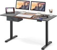 Tangkula 55” x 28” Height Adjustable Electric Standing Desk, Ergonomic Sit Stand Desk