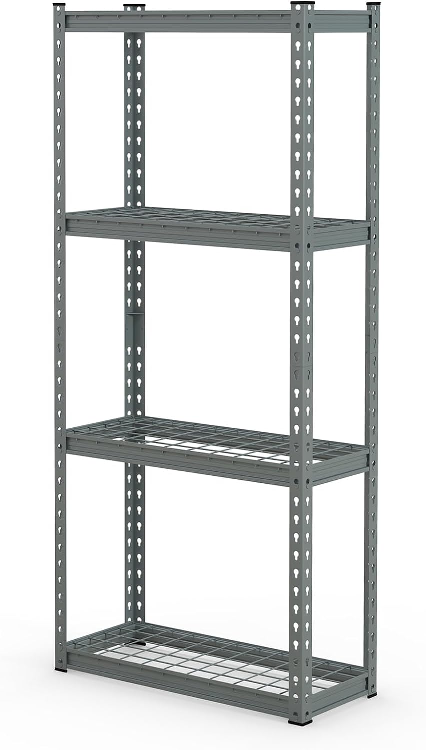 Tangkula 4-Tier Garage Storage Shelves for Warehouse Kitchen Pantry Basement, 27.5" x 12" x 60"