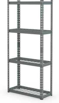 Tangkula 4-Tier Garage Storage Shelves for Warehouse Kitchen Pantry Basement, 27.5" x 12" x 60"