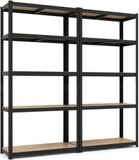 Tangkula 5-Tier Heavy Duty Metal Shelving with 2000 LBS Load, 35" / 47" Wide