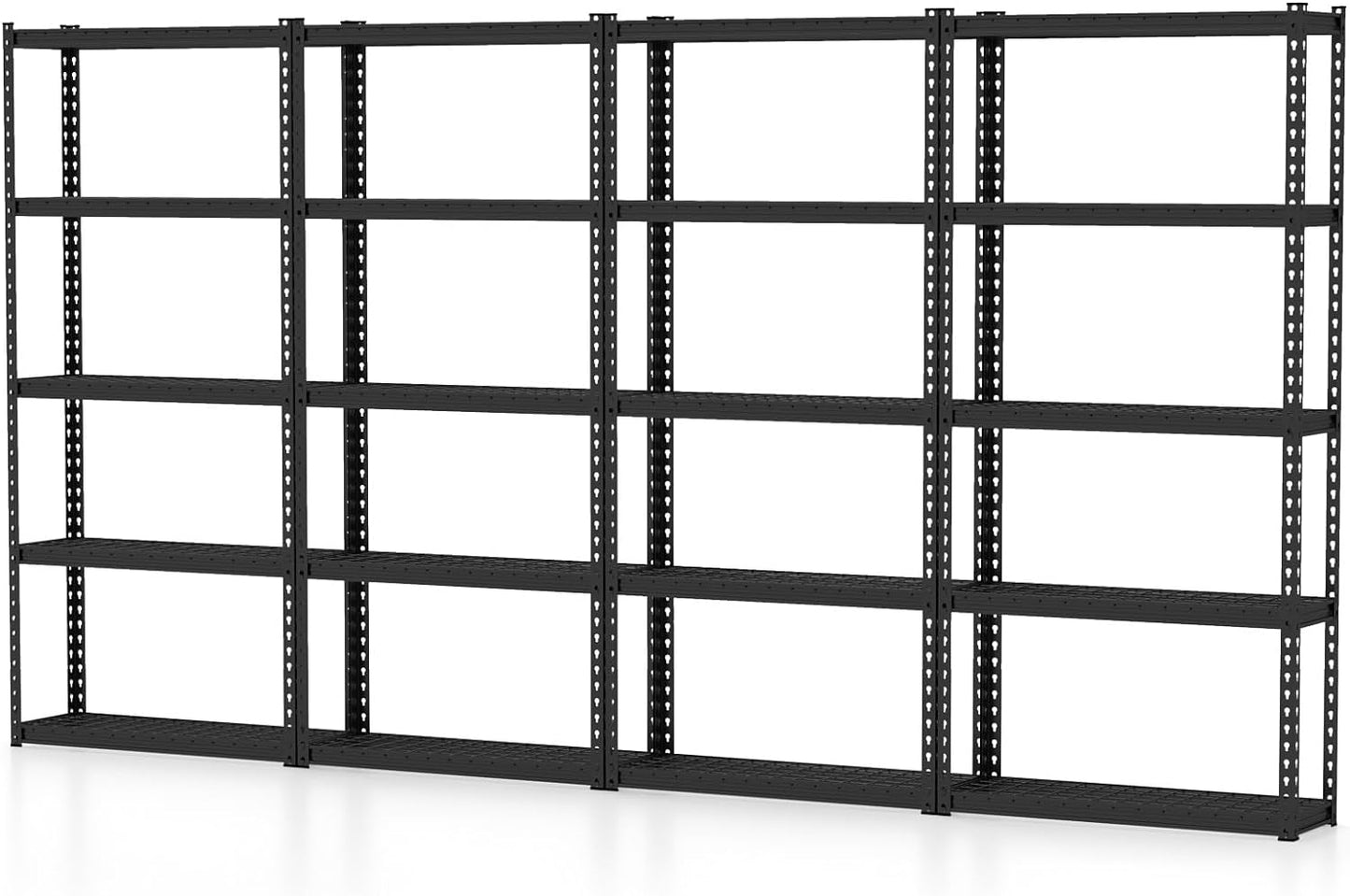 Tangkula 5-Tier Garage Storage Shelves, Heavy Duty Metal Storage Shelving Unit, 35.5" x 12" x 72"