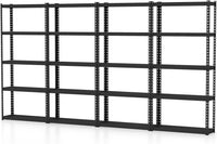 Tangkula 5-Tier Garage Storage Shelves, Heavy Duty Metal Storage Shelving Unit, 35.5" x 12" x 72"