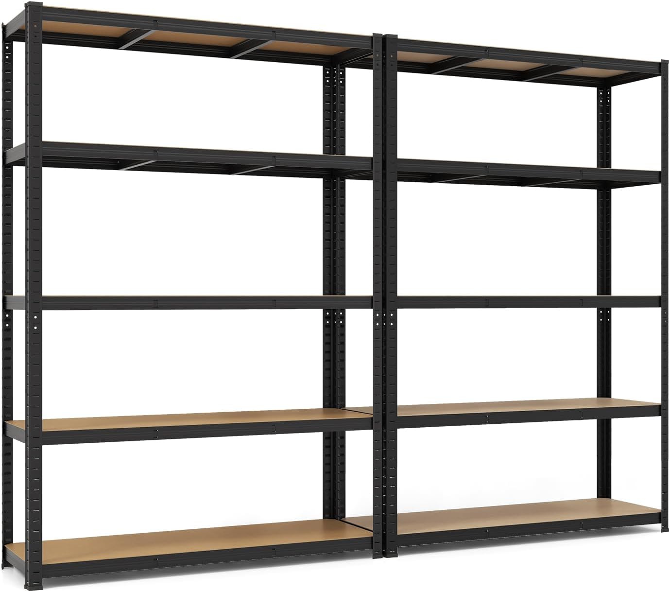 Tangkula 5-Tier Heavy Duty Metal Shelving with 2000 LBS Load, 35" / 47" Wide
