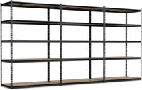 Tangkula 5-Tier Metal Storage Shelves with Adjustable Racks (1/2/3/4)
