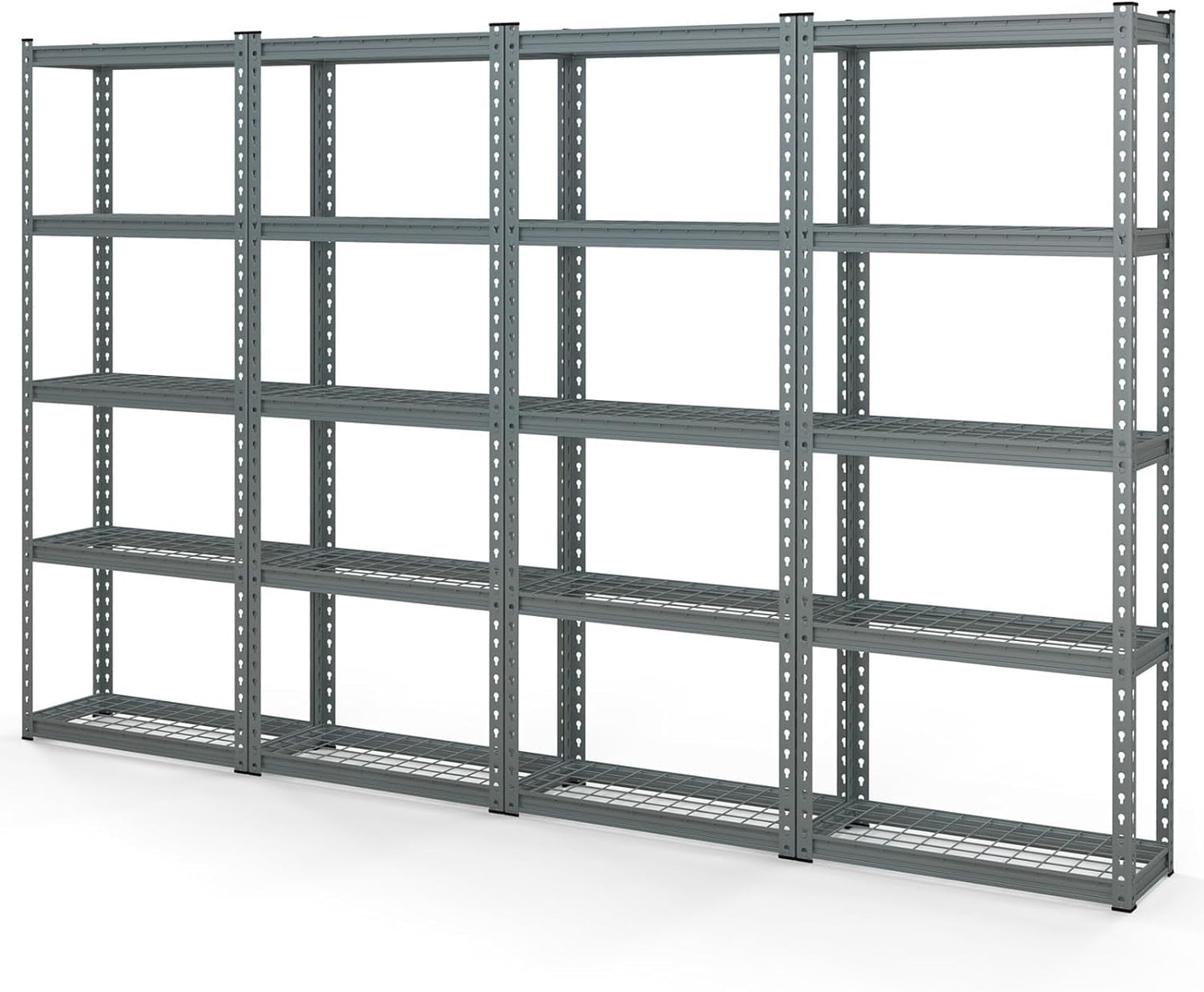 Tangkula 5-Tier Garage Storage Shelves, Heavy Duty Metal Storage Shelving Unit, 27.5" L x 12" W x 66" H