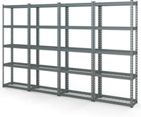 Tangkula 5-Tier Garage Storage Shelves, Heavy Duty Metal Storage Shelving Unit, 27.5" L x 12" W x 66" H