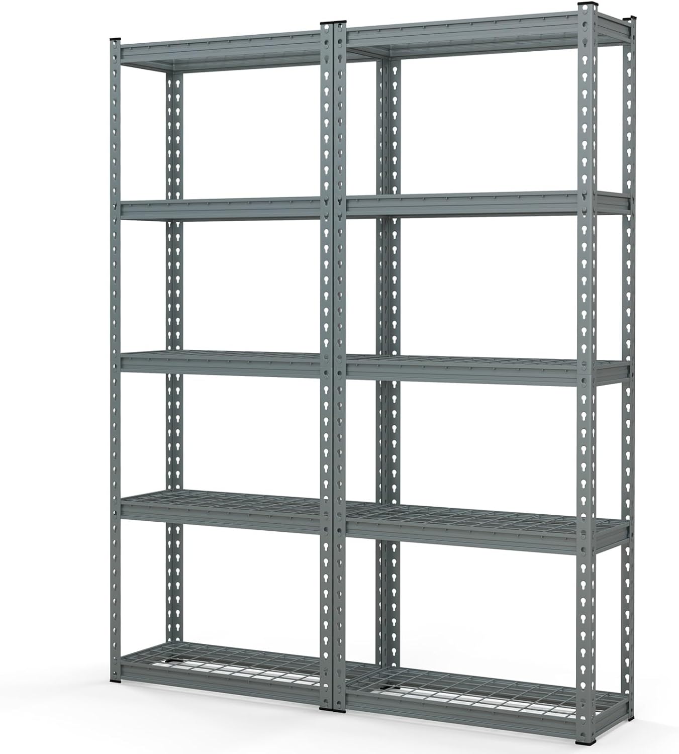 Tangkula 5-Tier Garage Storage Shelves, Heavy Duty Metal Storage Shelving Unit, 27.5" L x 12" W x 66" H