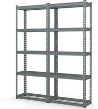 Tangkula 5-Tier Garage Storage Shelves, Heavy Duty Metal Storage Shelving Unit, 27.5" L x 12" W x 66" H