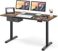 Tangkula 55” x 28” Height Adjustable Electric Standing Desk, Ergonomic Sit Stand Desk