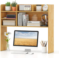 Tangkula Étagère de bureau 94 cm avec 6 étagères de rangement pour comptoir