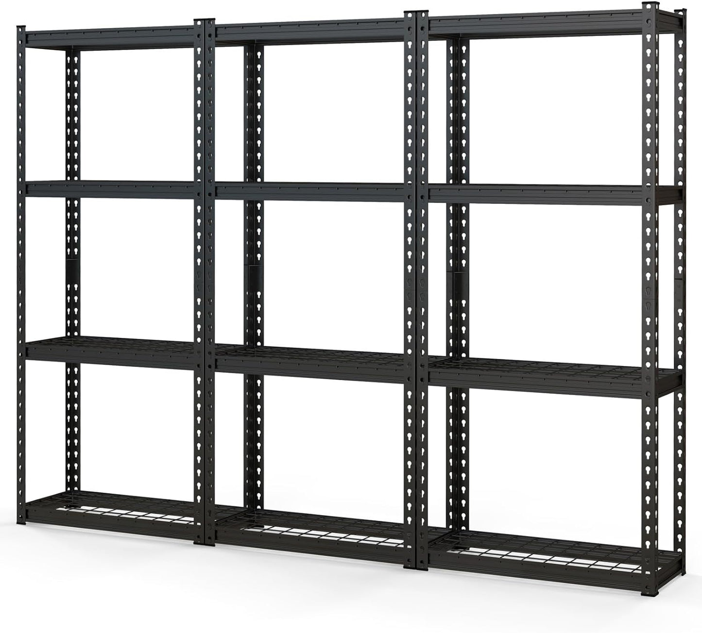 Tangkula 4-Tier Garage Storage Shelves for Warehouse Kitchen Pantry Basement, 27.5" x 12" x 60"