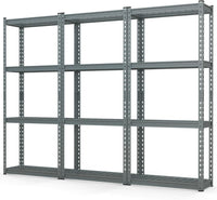 Tangkula 4-Tier Garage Storage Shelves for Warehouse Kitchen Pantry Basement, 27.5" x 12" x 60"