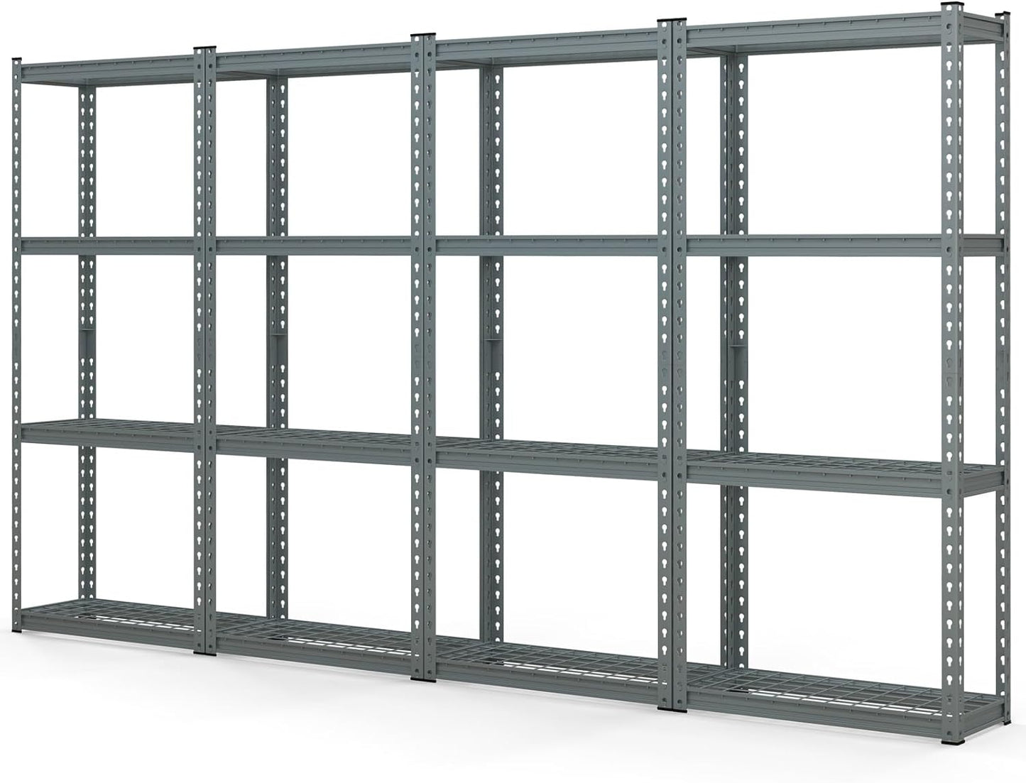 Tangkula 4-Tier Garage Storage Shelves for Warehouse Kitchen Pantry Basement, 27.5" x 12" x 60"