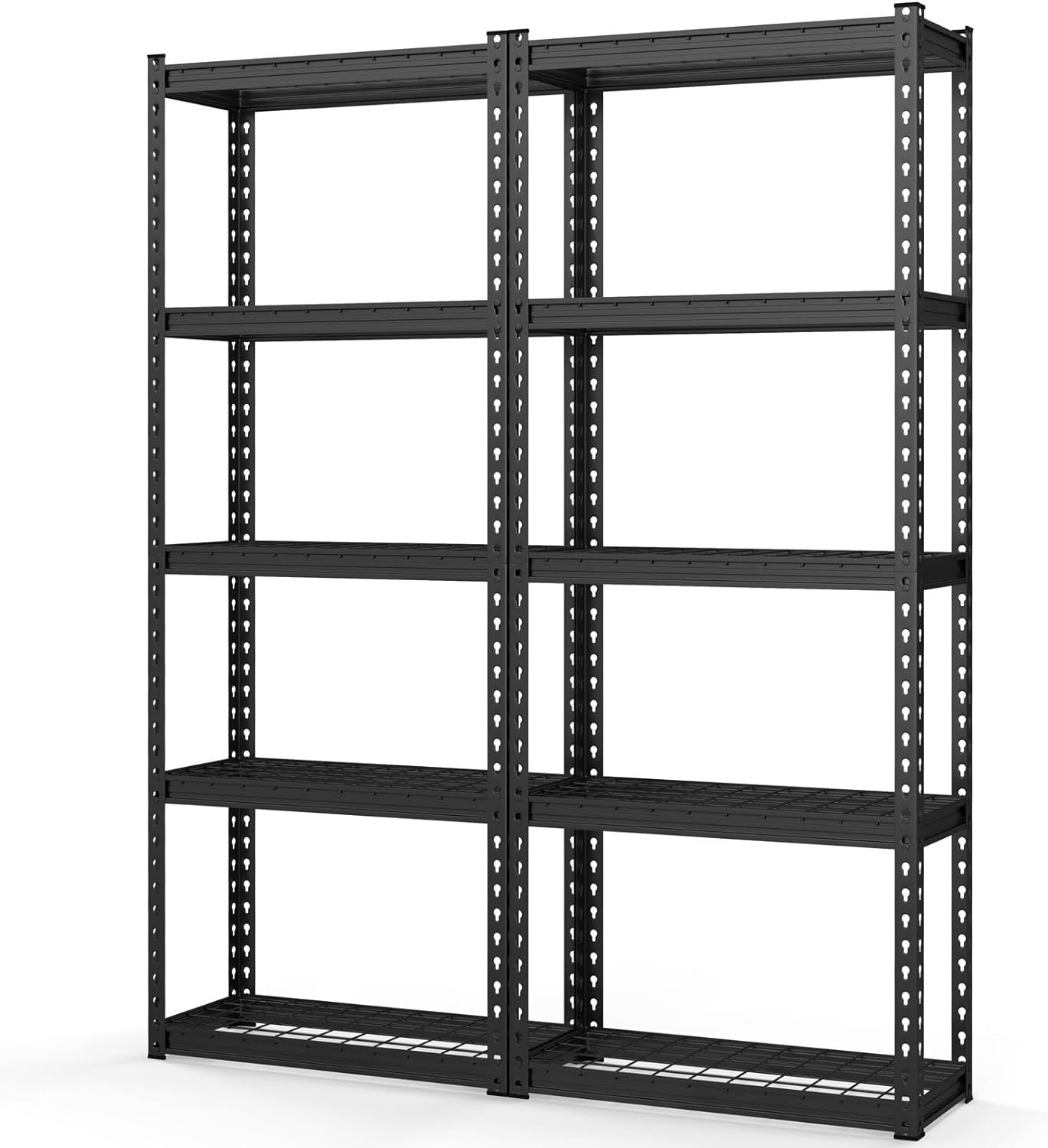 Tangkula 5-Tier Garage Storage Shelves, Heavy Duty Metal Storage Shelving Unit, 27.5" L x 12" W x 66" H