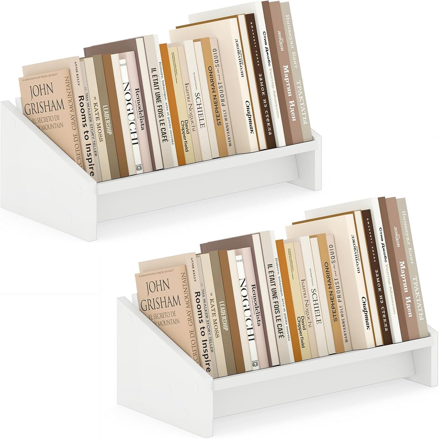 Étagère de bureau en bois Tangkula pour magazines, livres de cuisine et CD
