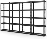Tangkula 5-Tier Garage Storage Shelves, Heavy Duty Metal Storage Shelving Unit, 27.5" L x 12" W x 66" H