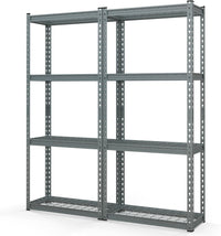 Tangkula 4-Tier Garage Storage Shelves for Warehouse Kitchen Pantry Basement, 27.5" x 12" x 60"