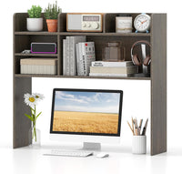 Tangkula Étagère de bureau 94 cm avec 6 étagères de rangement pour comptoir