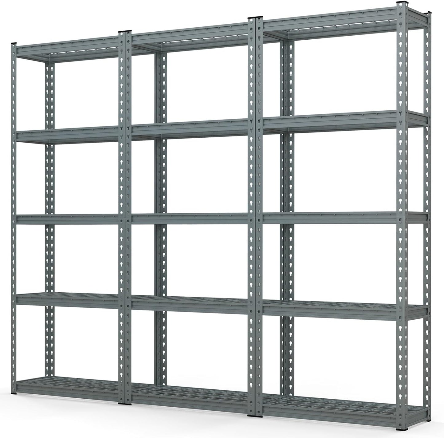 Tangkula 5-Tier Garage Storage Shelves, Heavy Duty Metal Storage Shelving Unit, 27.5" L x 12" W x 66" H