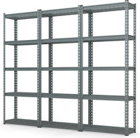 Tangkula 5-Tier Garage Storage Shelves, Heavy Duty Metal Storage Shelving Unit, 27.5" L x 12" W x 66" H