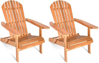 Folding Adirondack Chair - Tangkula