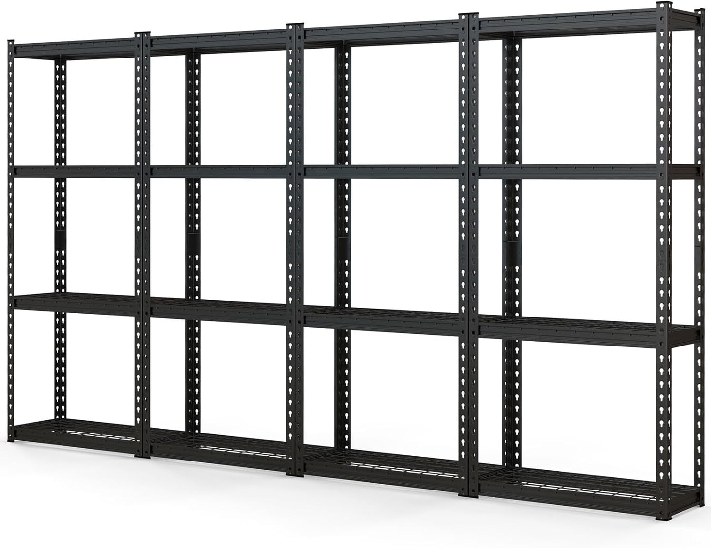 Tangkula 4-Tier Garage Storage Shelves for Warehouse Kitchen Pantry Basement, 27.5" x 12" x 60"