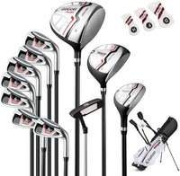 Ensemble complet de clubs de golf Tangkula pour femmes avec sac de golf sur pied