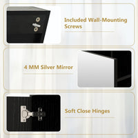 Tangkula Bathroom Medicine Cabinet with Single Mirror Door