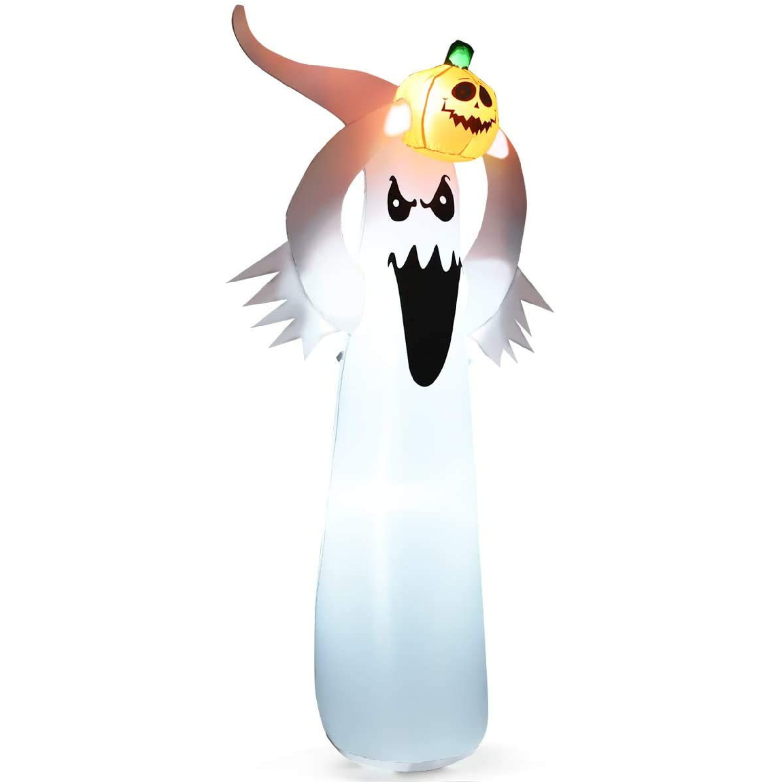 Tangkula Halloween Decorations, Halloween Inflatable Ghost With Led Lights