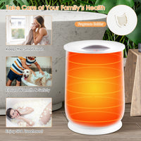 Tangkula 21L Towel Warmer Bucket for Bathroom, Large Towel Warmer w/Flip-Top Lid, 60 Min Auto Shut Off