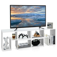 Tangkula 3 Pieces Console TV Stand, Free-Combination Entertainment Center for 50 55 60 65 Inch TV