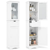 Tangkula 67" Tall Bathroom Cabinet, Narrow Storage Organizer