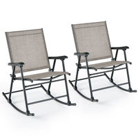 Tangkula Folding Rocking Chair Set of 2