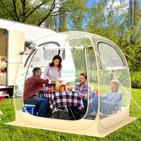 Tangkula All Weather Sports Tent for 5-6 People, Pop Up Instant Tent with Waterproof Tarp Floor